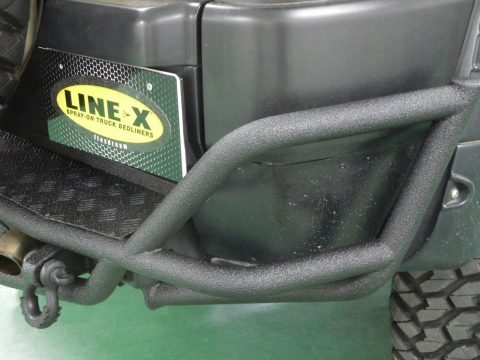 リアバンパー＆サイドバー LINE-X塗装